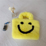 Smiley Face Vegan Fur Bag