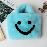 Smiley Face Vegan Fur Bag