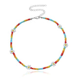 Beaded Flower Necklaces