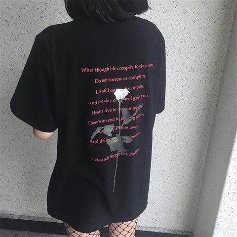 "Rose & A Poem" Tee