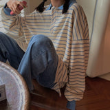 Oversized Drop Shoulder Polo Sweater