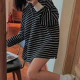 Oversized Drop Shoulder Polo Sweater