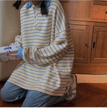 Oversized Drop Shoulder Polo Sweater