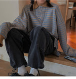 Oversized Drop Shoulder Polo Sweater