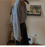 Oversized Drop Shoulder Polo Sweater