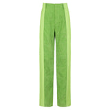 Patched Corduroy High Waisted Pants