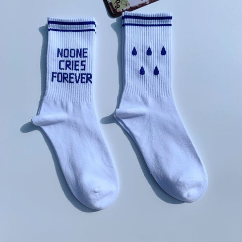 No One Cries Forever Socks