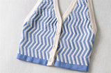 Knitted Striped Vest
