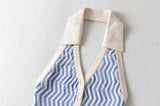Knitted Striped Vest