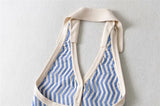 Knitted Striped Vest