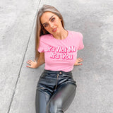 "It's Not Me It's You" Cropped Tee