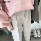 Center Pleated High Waisted Trousers
