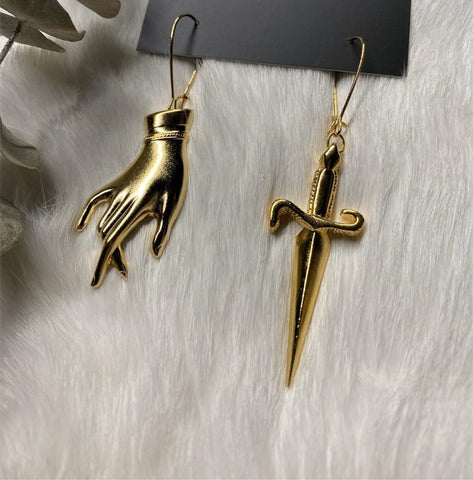 Hand & Dagger Earrings