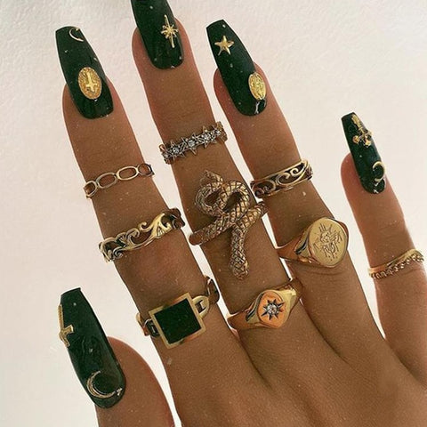 9 Piece Cosmic Ring Set