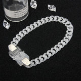 Acrylic Chain Necklace Bracelet Set