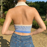 Knitted Striped Vest