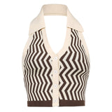 Knitted Striped Vest