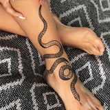 Temporary Snake Tattoo