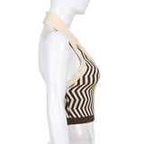 Knitted Striped Vest