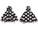 Oversized Hearts Sherpa Coat