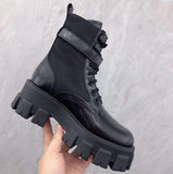 Vegan Leather Boot With Bag