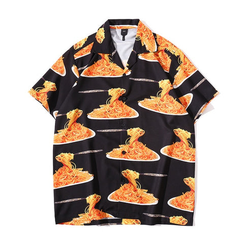 Spaghetti Button up Shortsleeve