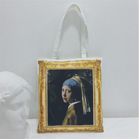 Classical Frame Canvas Bag