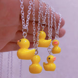 5 Pcs Rubber Ducky Necklace Set