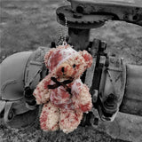 Bloody Teddy Bear Keychain