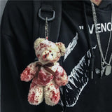 Bloody Teddy Bear Keychain