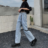 High Waisted Jeans With Leg Harness