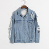 "Where Is My Mind?" Ripped Denim Jacket