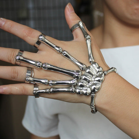 5 Finger Skeleton Ring