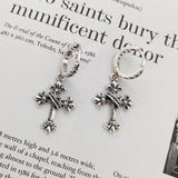 Silver Cross Earrings