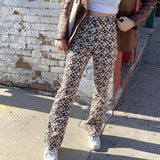 Pink Hearts Bell Bottom Trousers