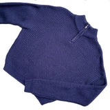 Ribbed Zip Up Knitted Sweater