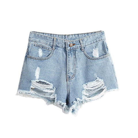 High Waist Denim Shorts