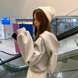 Bunny Ears Zip Up Hoodie