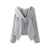 Bunny Ears Zip Up Hoodie