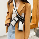 Double Leather Crossbody Bags