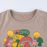 Mushroom Garden Crop Top