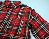 Plaid Long Sleeve Flannel Shirt