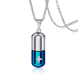 Hollow Pill Case Necklace