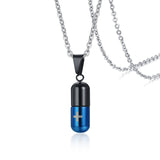 Hollow Pill Case Necklace