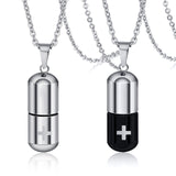Hollow Pill Case Necklace