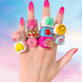 Jumbo Charm Rings
