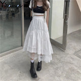 Irregular Pleated Midi Skirt