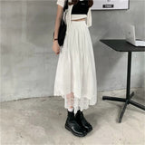 Irregular Pleated Midi Skirt