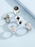 8 Ball Poker Ring Set