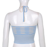 Knitted Y2K Halter Top